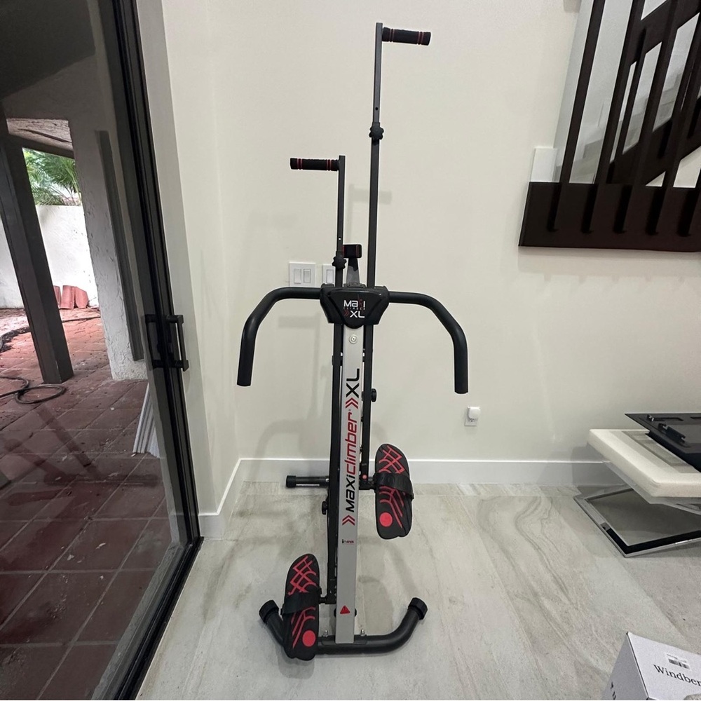 MaxiClimber XL Vertical Climber in Black and Red
